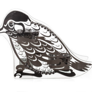 Bird Tea light Double candle silver mirror