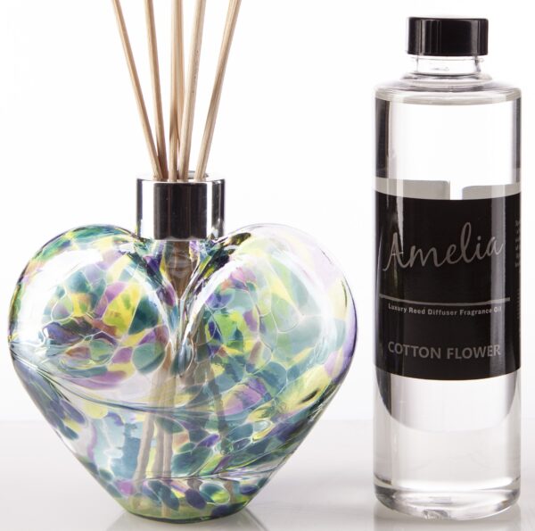 Purple, Teal and Lime Heart Gift Set