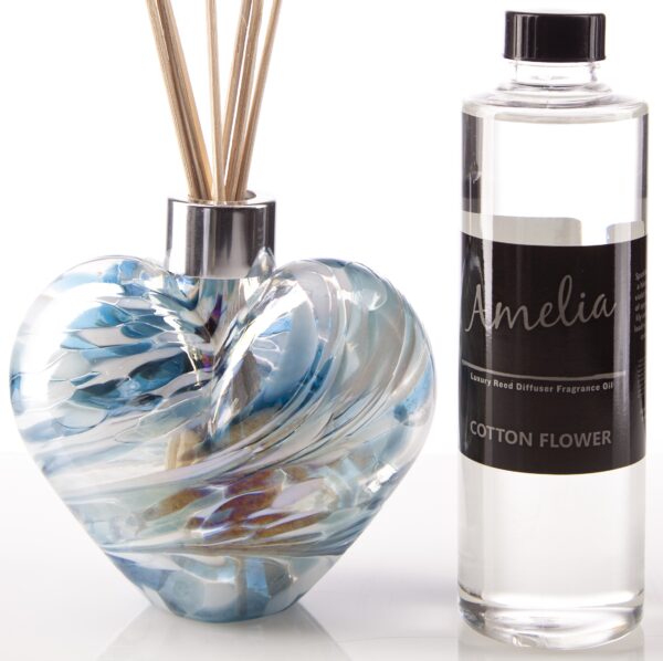 Turquoise and White Heart Gift Set