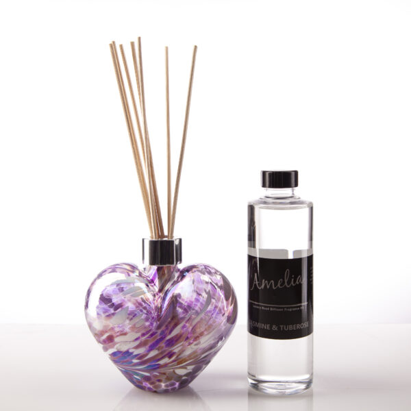 Violet & White Heart Gift Set - Image 2