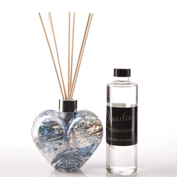 White, Blue & Grey Heart Gift Set - Image 3