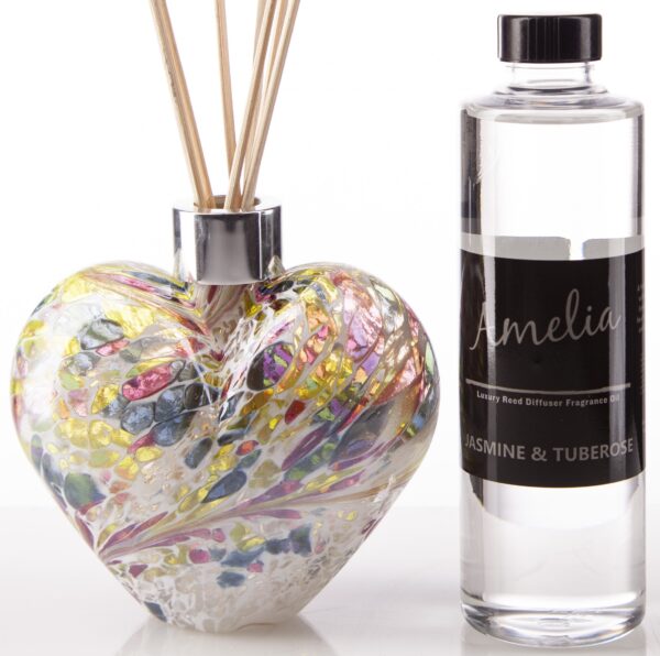 White and Multicoloured Heart Gift Set
