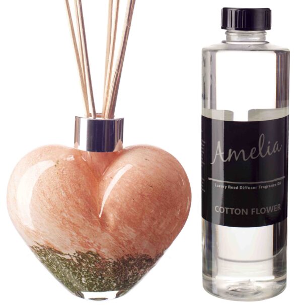 Pastel Pink and Green Ombre Heart Gift Set