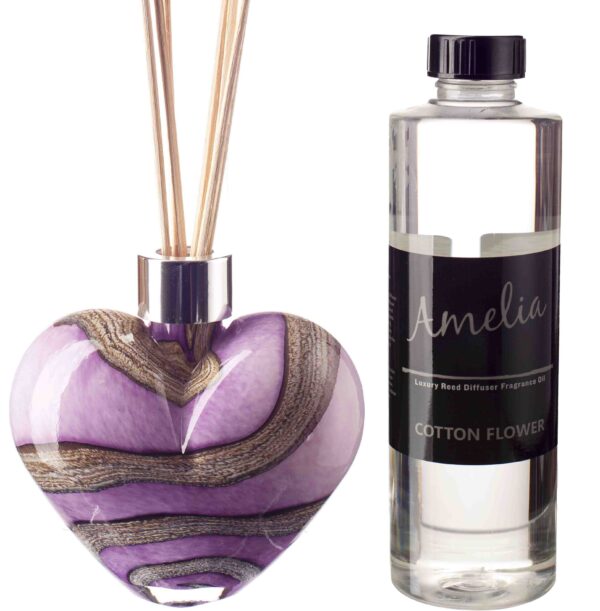 Purple and Grey Heart Gift Set
